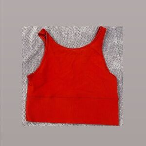 Lululemon Athletica Vibrant Red Crop Top